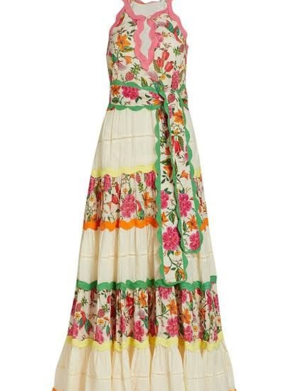 Farm Rio Toucans Garden Belted Maxi Dress. - Picture 3 of 3